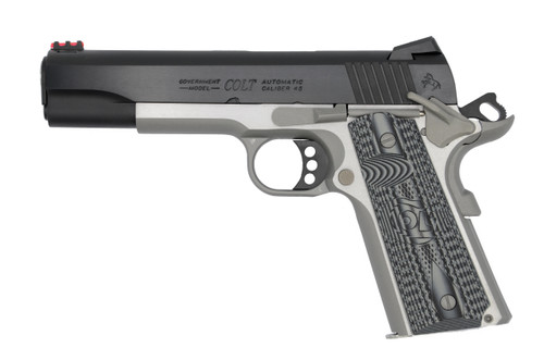 Colt Series 70 Competition Plus .45 ACP Semi-Auto Pistol with Blued Finish and Novak Fiber Optic Sights