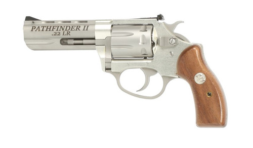 Charter Arms Pathfinder II .22 LR Stainless Revolver with 8-Round Capacity and Adjustable Sights
