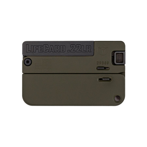 Trailblazer Firearms LifeCard 22 LR Black and OD Green Compact Handgun