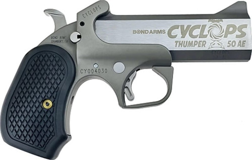 Bond Arms Cyclops .50 AE Single Action Handgun with Bead-Blasted Matte Stainless Finish