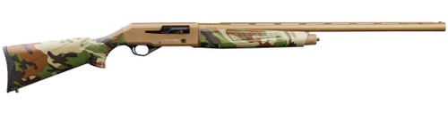Charles Daly 601 Field 12 Gauge Semi-Auto Shotgun with Flat Dark Earth Cerakote Finish and Woodland Camo Stock