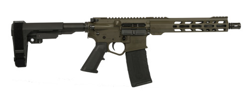 Wise Arms WA-15B 300 AAC Blackout Semi-Auto Pistol with Olive Drab Green Finish and SBA3 Pistol Brace