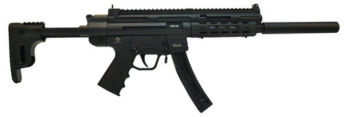 American Tactical Inc GSG-16 Carbine 22LR Rifle with Collapsible Stock and Faux Suppressor