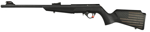 Rossi RB22 Compact .22 LR Bolt Action Rifle with Matte Black Finish and Fiber Optic Sights