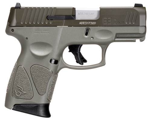 Taurus G3C 9mm Semi-Auto Pistol with OD Green Cerakote Finish and Polymer Frame