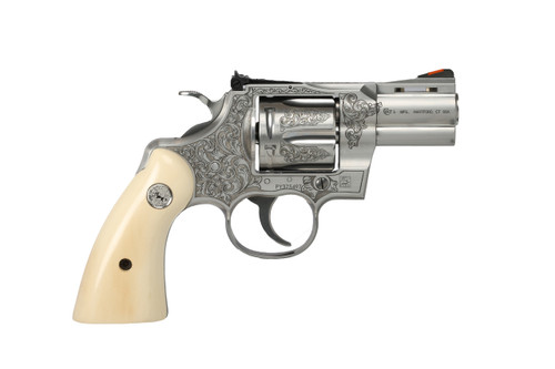Colt Python .357 Magnum Revolver with 8.5-Inch Stainless Steel Barrel and American Holly Grips