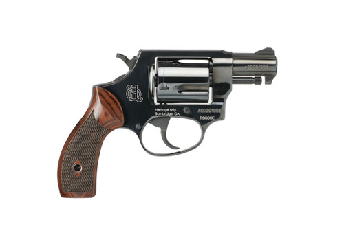 Heritage Manufacturing Roscoe .38 Special Revolver with Blued Finish and Wood Grips