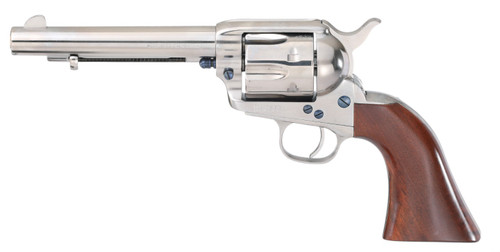 Taylor's & Company Gunfighter .45 Colt Nickel Revolver with Steel Frame and Walnut Grips