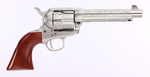Taylor's & Company Cattleman 45 Colt Revolver with White Steel Finish and Walnut Grips