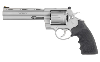 Colt Anaconda .44 Magnum Revolver with Bead-Blasted Stainless Steel Finish and Hogue Overmold Grips
