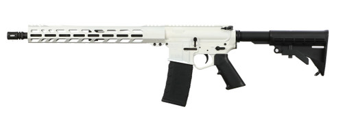 Wise Arms WA-15B 5.56mm White Rifle with Collapsible Stock and M-LOK Handguard