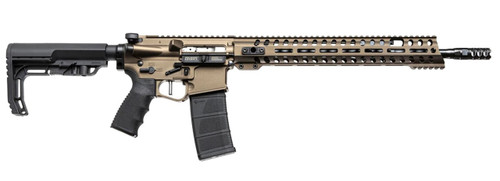POF USA Renegade+ DI 5.56 NATO Rifle with Burnt Bronze Cerakote Finish and Collapsible Stock