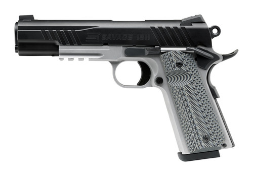 Savage Arms 1911 Gov 9mm Matte Black Semi-Auto Pistol with Rail and VZ G10 Grips