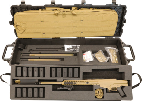 Barrett Firearms MK22 Advanced Sniper System Rifle in 300 Norma Magnum with Tactical Coyote Brown Stock