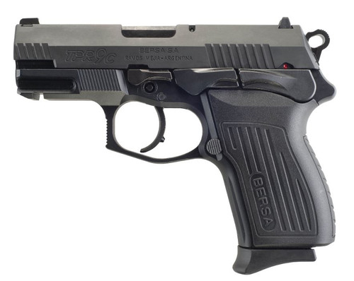Bersa TPR9C Compact 9mm Semi-Auto Pistol with 13+1 Capacity and Matte Black Finish
