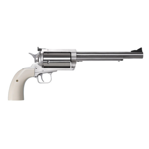Magnum Research BFR Revolver 45-70 GOVT with Stainless Steel Finish and White Polymer Grips