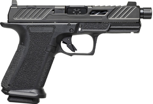 Shadow Systems MR920 Elite 9mm Semi-Auto Pistol - Black Nitride Finish with Green Tritium Sights