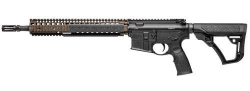 Daniel Defense DDM4A1 5.56mm FDE Rifle with Collapsible Soft Touch Stock and Pinned Flash Hider