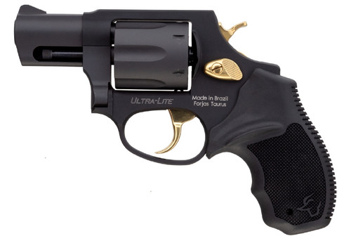 Taurus 856 Ultra Lite .38 Special Revolver with Gold Accents and Matte Finish