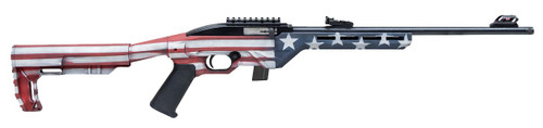 Legacy Sports International CITADEL TRAKR Semi-Auto 22 LR Rifle with Synthetic USA Flag Stock