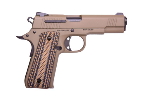 Rock Island Armory RIA 380 ACP Semi-Auto Pistol with Flat Dark Earth Cerakote Finish
