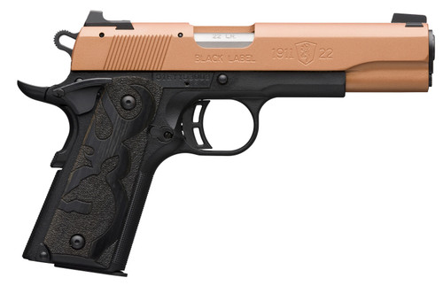 Browning 1911-22 Black Label Semi-Auto Pistol in 22 LR with Copper Cerakote Finish