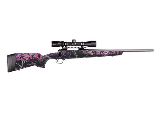 Savage Arms 110 Apex Hunter XP Bolt Action Rifle in 7mm-08 with Muddy Girl Camo Stock and 3-9x40 Scope