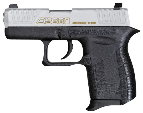 Diamondback Firearms DB380 Gen IV 380 ACP Semi-Auto Pistol with Nickel Boron Finish and Adjustable Sights