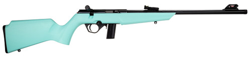 Rossi RB22 Compact Bolt Action Rifle in 22 LR with Cyan Monte Carlo Synthetic Stock