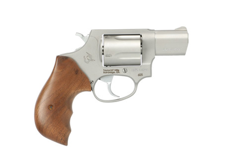 Taurus Model 605 .357 Magnum / .38 Special Revolver with Stainless Finish and Turkish Walnut Grips