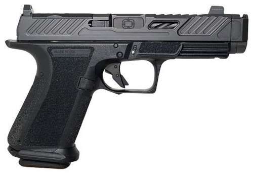 Shadow Systems MR920P Elite 9mm Semi-Auto Pistol - Black Nitride Finish with Green Tritium Sights