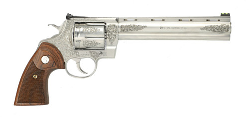 Colt Anaconda .44 Magnum Revolver with Engraved Finish and Checkered Walnut Grips