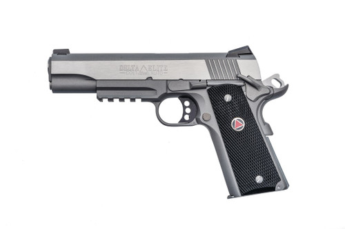 Colt Delta Elite Rail 10mm Stainless Steel Semi-Auto Pistol with Novak Sights