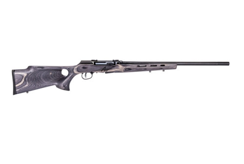 Savage Arms A17 Target Thumbhole Rifle in 17 HMR with Gray Laminate Stock