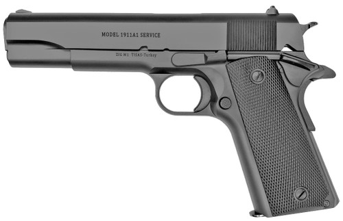 Tisas 1911A1 Service .45 ACP Semi-Auto Pistol with Black Cerakote Finish