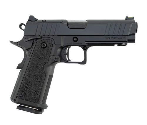 Tisas 1911 CARRY Double Stack 9mm Semi-Auto Pistol with Fiber Optic Sights and Black Cerakote Finish