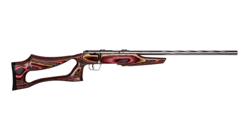 Savage Arms Mark II BSEV 22 LR Bolt Action Rifle with Stainless Finish and Laminate Stock