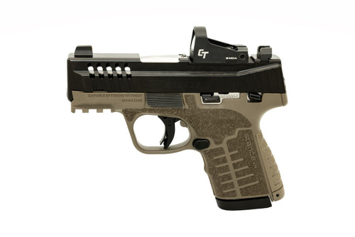 Savage Arms Stance XR MC9MS XP 9mm Semi-Auto Pistol with Crimson Trace Red Dot and Flat Dark Earth Polymer Grips