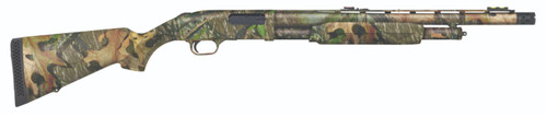 Mossberg 500 Turkey Pump Action Shotgun with Mossy Oak Obsession Finish and Fiber Optic Sights