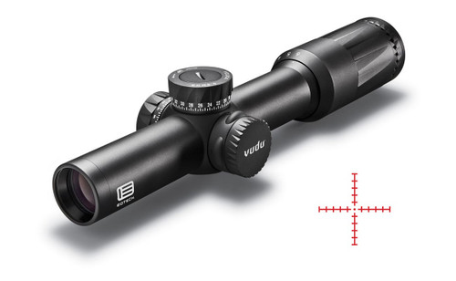 EO Tech Vudu Precision Rifle Scope VDU1-6FFSR1 – 1x to 6x Magnification, 24mm Objective, Illuminated SR-1 Reticle