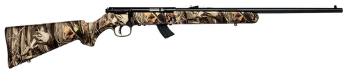 Savage Arms Mark II Camo Bolt Action Rifle - 22 LR, Matte Blue Finish with 10-Round Capacity
