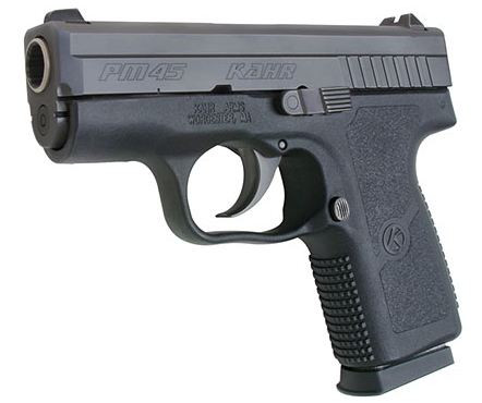 Kahr Arms PM45 45 ACP Semi-Auto Pistol with Blackened Stainless Finish and Adjustable Sights