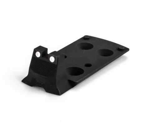 Kimber 1911 Optic Plate RMR Co-Witness - Black with White Dot Sights