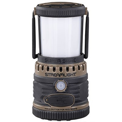 Streamlight Super Siege Coyote Accessory Flashlight Model 44947  1100 Lumens with Rechargeable Lithium Ion Battery and USB Charging