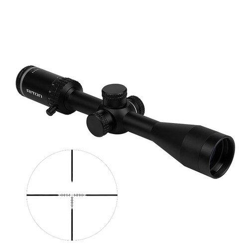 Riton Optics 1 Primal 4-16x44 Rifle Scope with RUT Reticle and Matte Finish