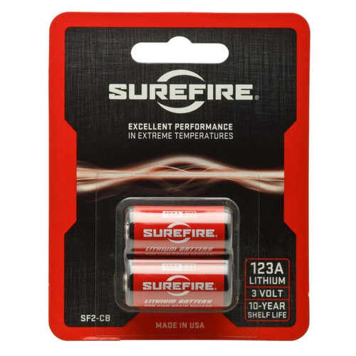 SureFire SF2-CB Lithium Battery 2 Pack for High-Drain Devices