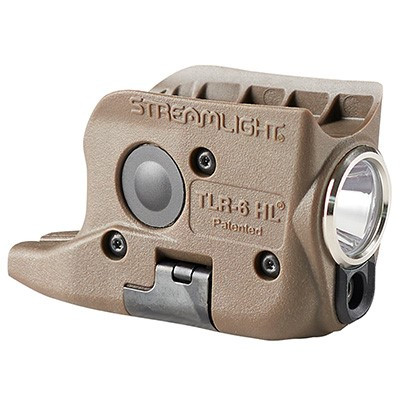 Streamlight TLR-6 HLG Gun Light for Glock 42/43 with White LED and Green Laser - Flat Dark Earth