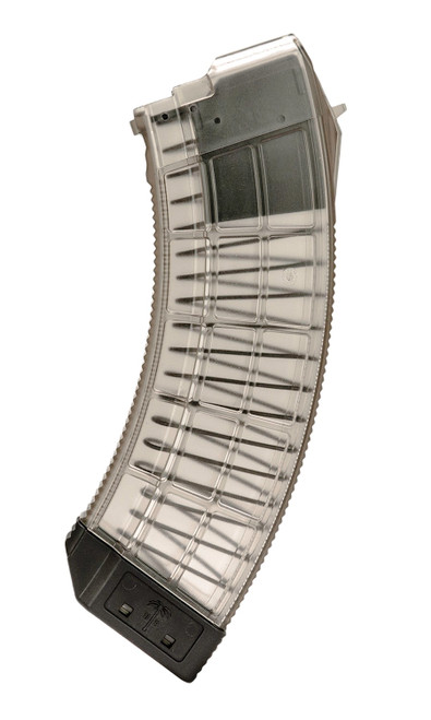 Century Arms US Palm AK 30 Magazine - 30 Rounds, Clear Polymer