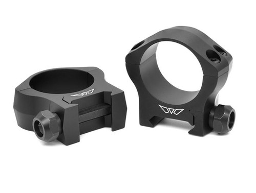 Warne Mountain Tech Rings 30mm Low Matte - Mil-Spec Hardcoat Anodized Aluminum Mounts