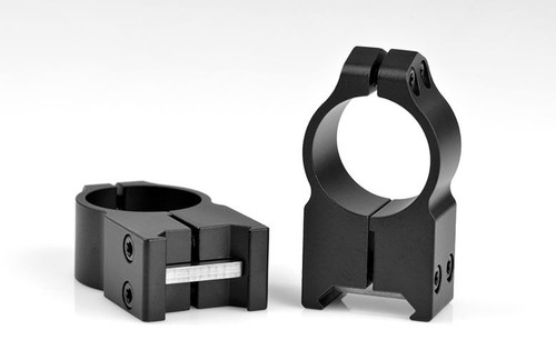 Warne Maxima Rings 1-inch High Matte Steel Ring Mounts for Picatinny/Weaver Bases